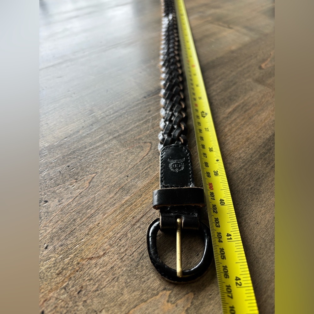 Christian Dior Vintage Leather Braided Belt - Picture 2 of 5